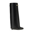 Black Calf Leather Bos Taurus Boots