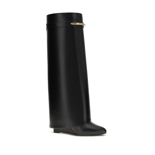 Black Calf Leather Bos Taurus Boots