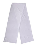 White Silk Neck Wrap Shawl Stole 200cm x 64cm  Scarf