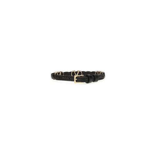 Black Calf Leather Bos Taurus Bracelet