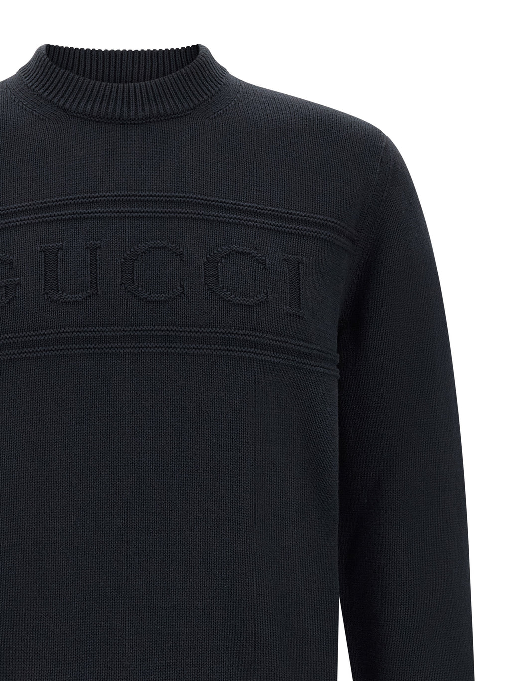 Gucci Blue Cotton Cardigan