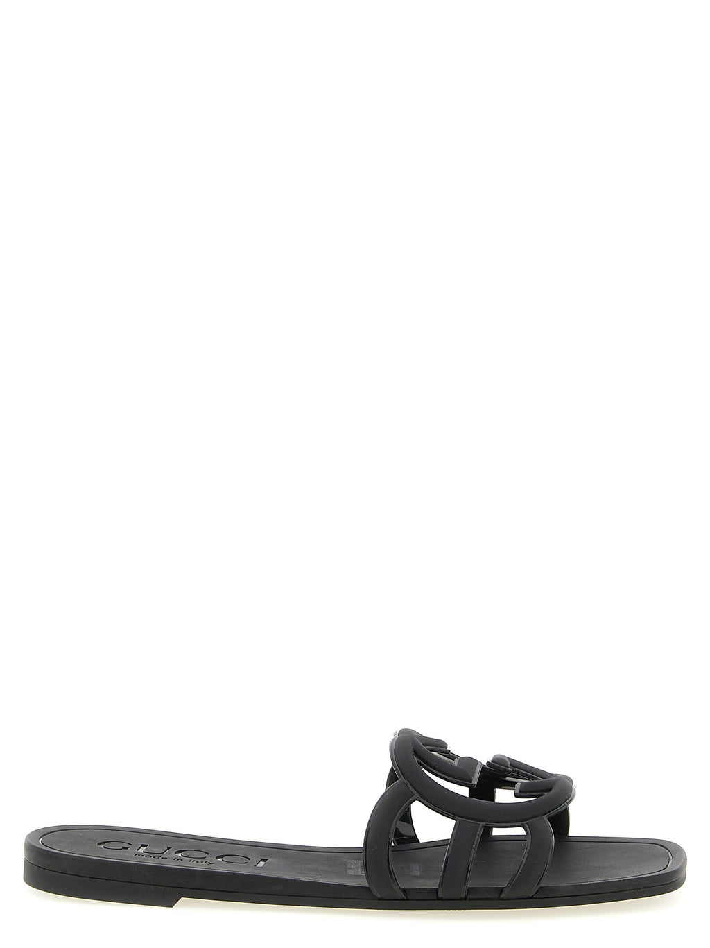 Black Rubber Slides