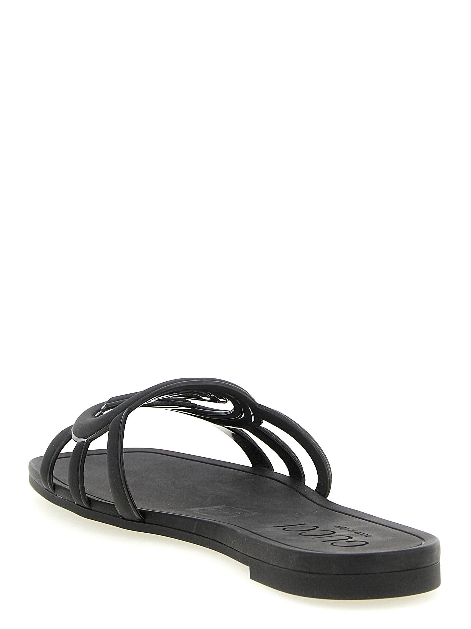 Black Rubber Slides