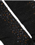 Dolce & Gabbana Dark Gray Sequined Wool Knee High Accessory Socks