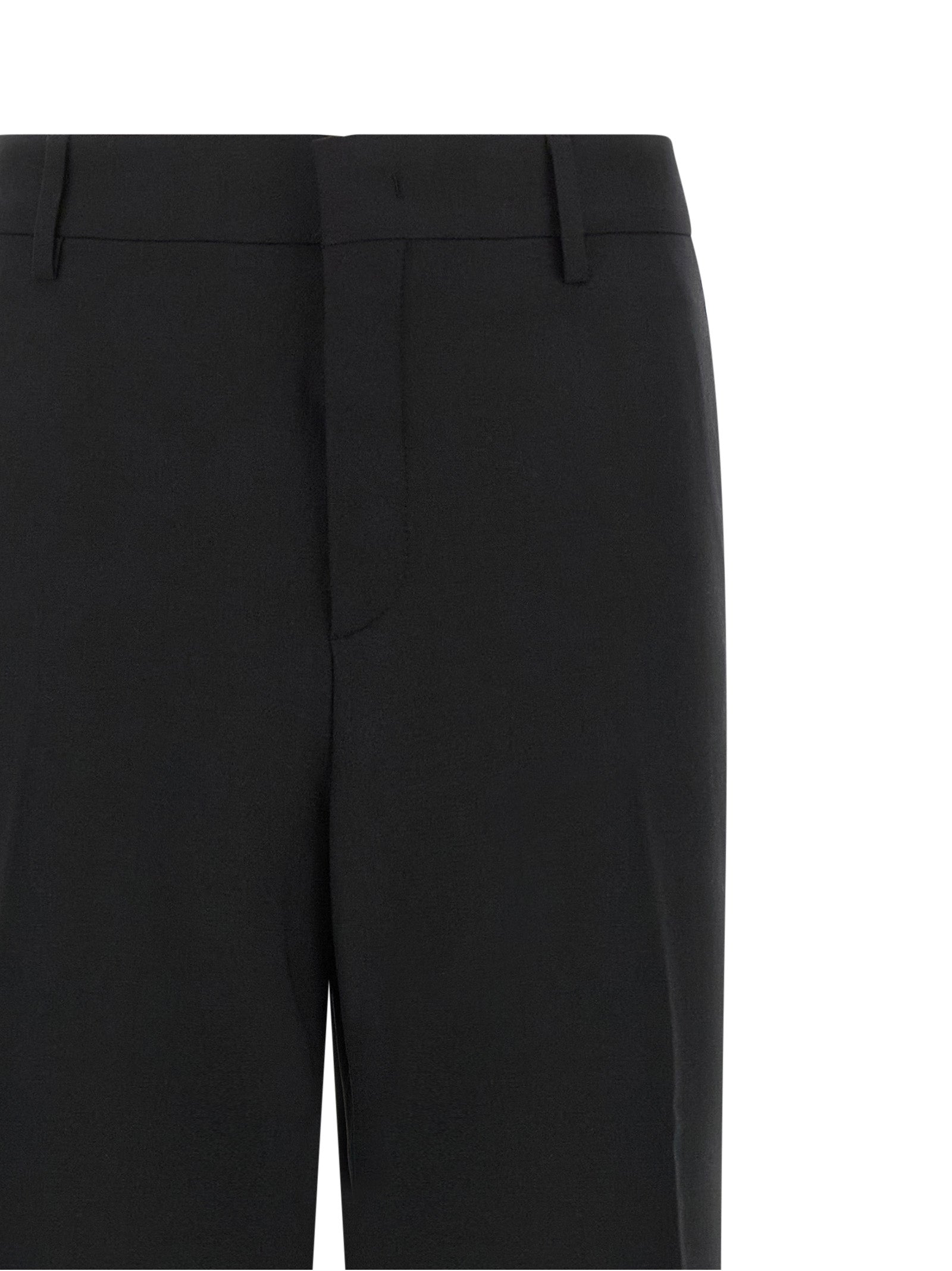 Tagliatore Black Polyester Dress Pants