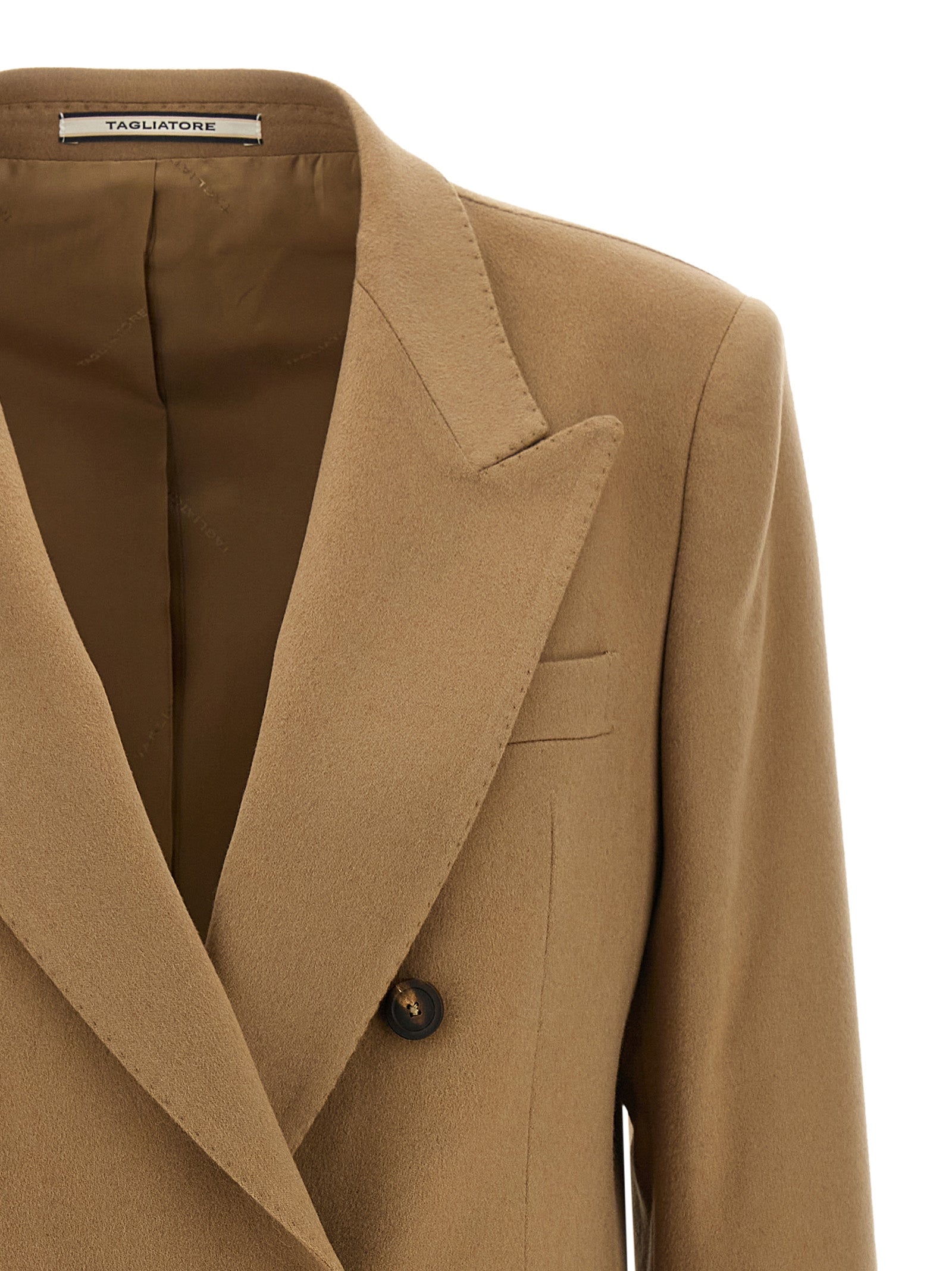Tagliatore Beige Cashmere Blazer