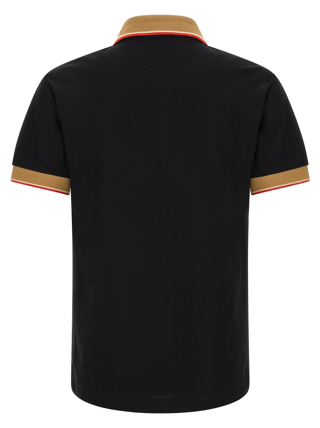 Burberry Black Cotton Polo Shirt