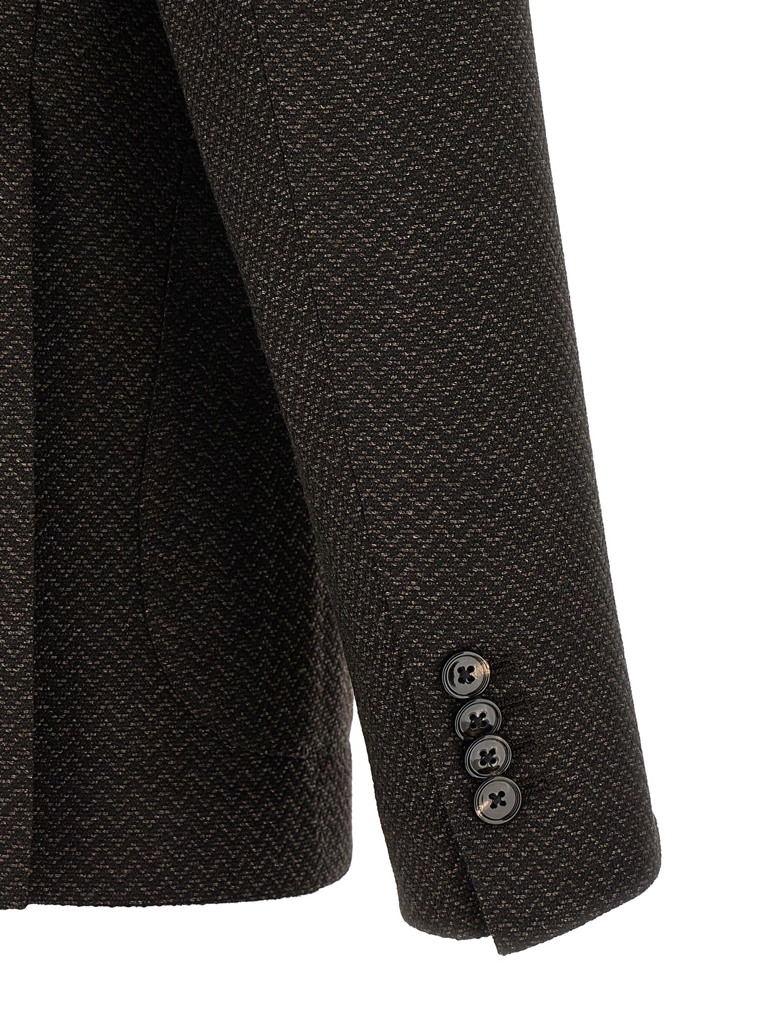 Tagliatore Brown Virgin Wool Blazer
