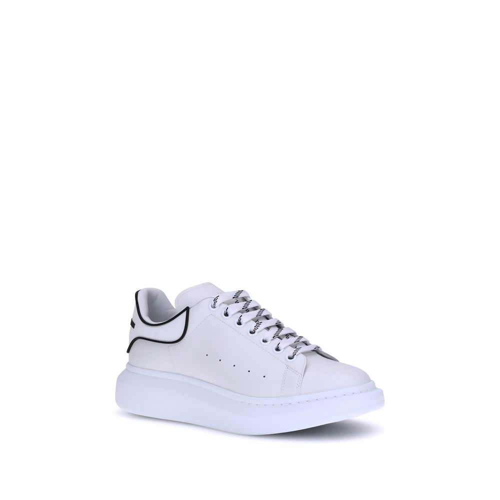 Alexander McQueen White Calf Leather Bos Taurus Platform Sneakers