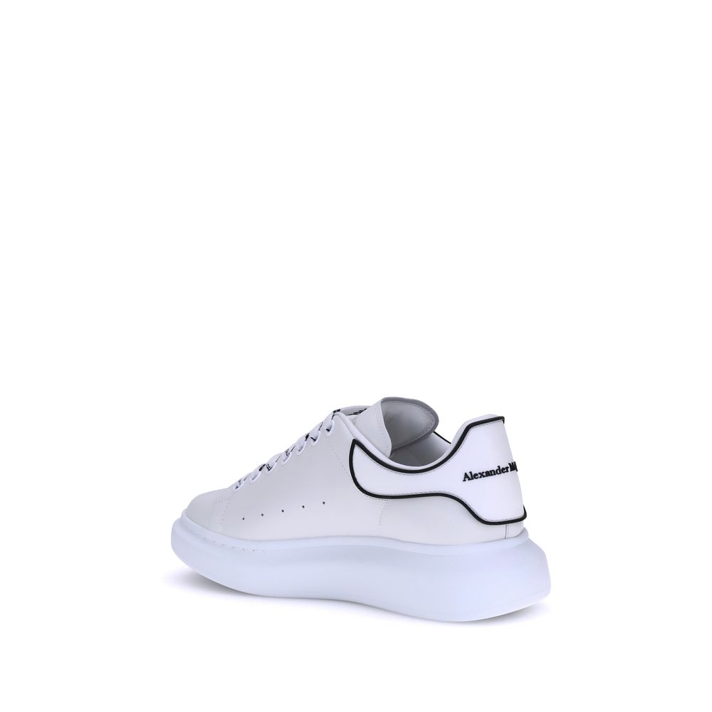 Alexander McQueen White Calf Leather Bos Taurus Platform Sneakers
