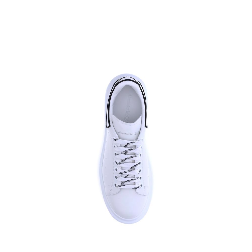 Alexander McQueen White Calf Leather Bos Taurus Platform Sneakers