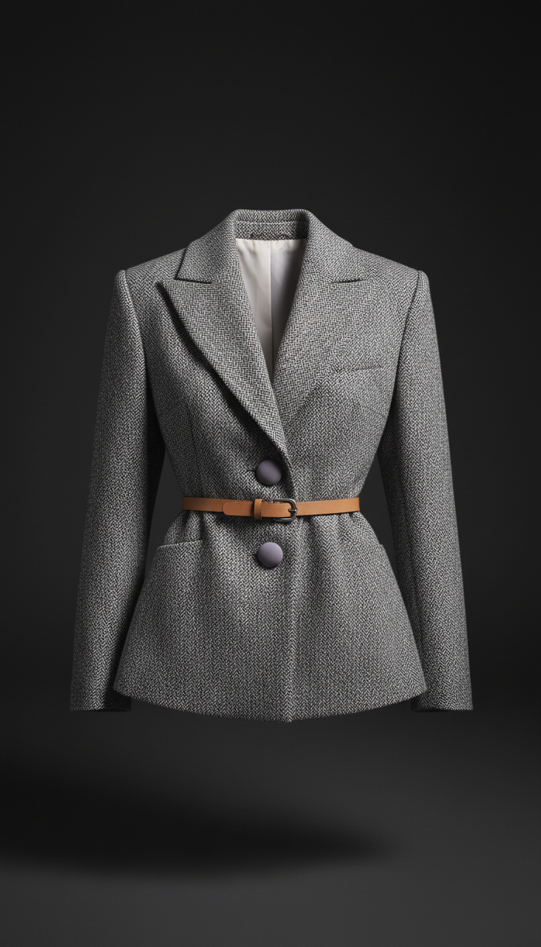 Italian Wool Sculpted Blazer